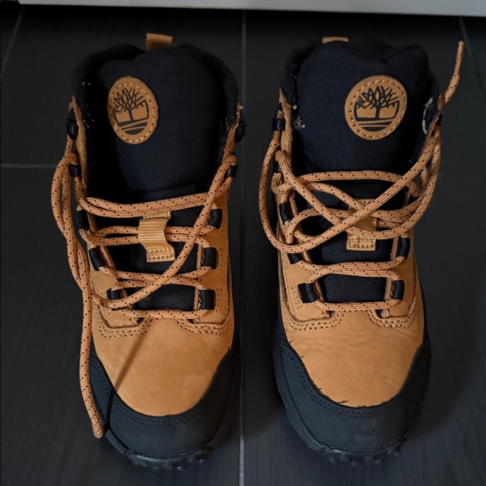 Timberland Kids Brown and Black Boots